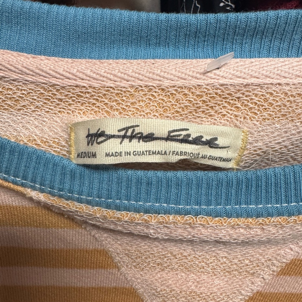 We The Free Striped Classic Crew Size Med Latte Combo NWOT Retail $98 - Picture 8 of 8